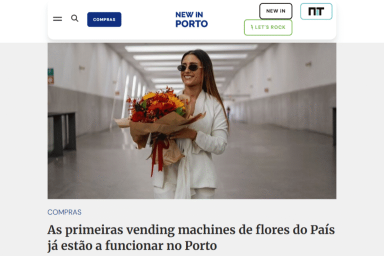 The First Flower Vending Machines in Portugal Are Now Operating in Porto